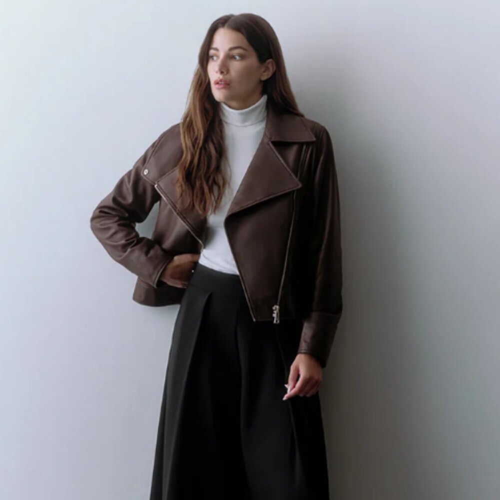 Cuyana Leather Moto Jacket